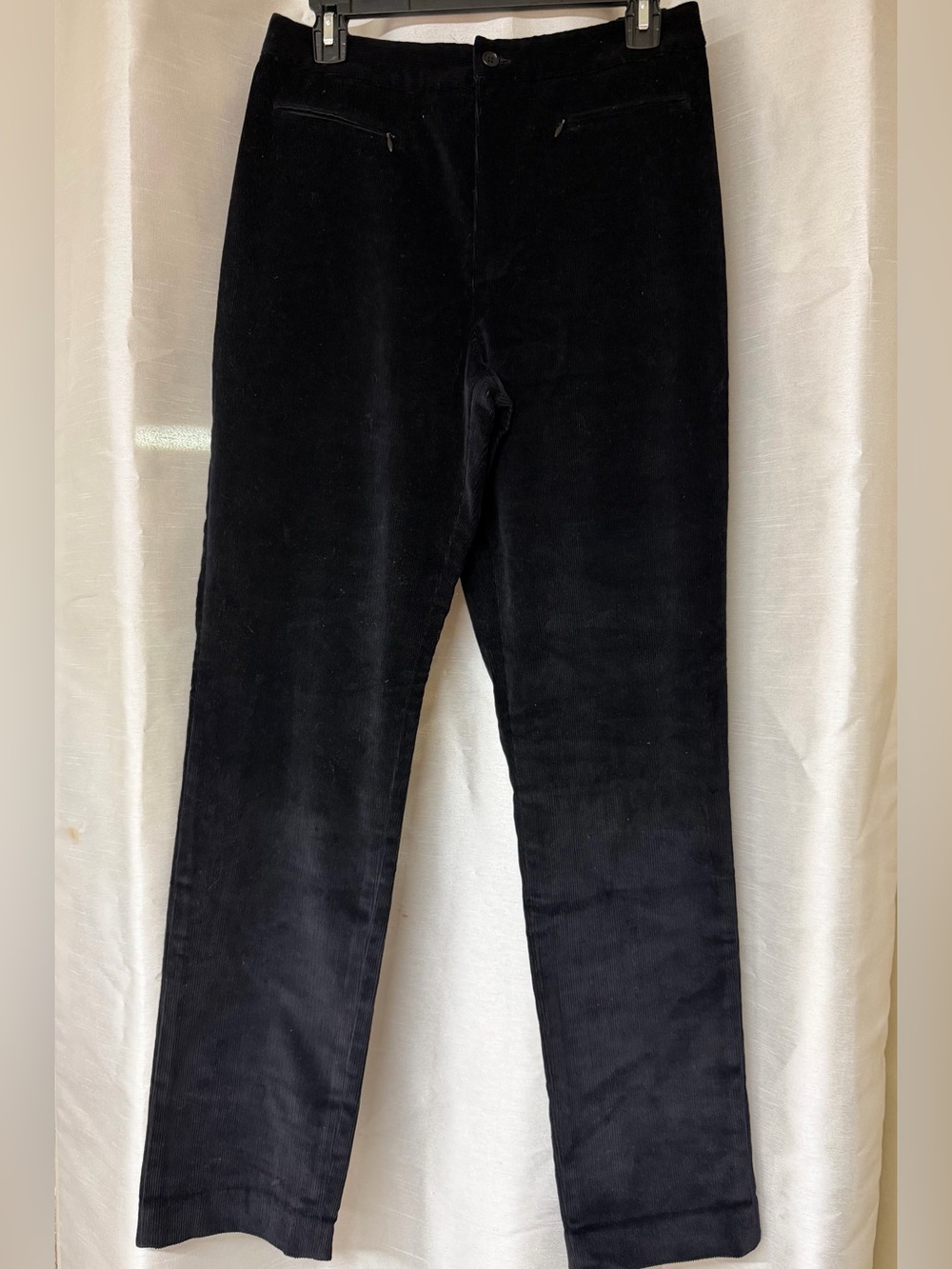 Ralph Lauren Black Corduroy Straight-Leg Pants